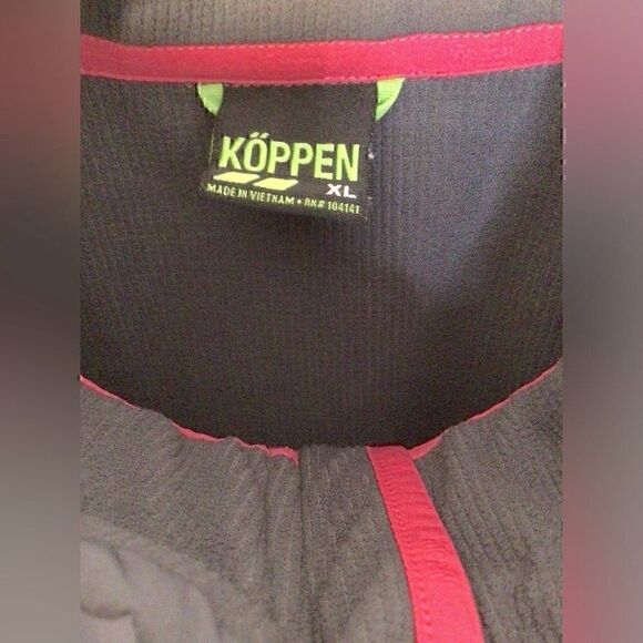 ❄️Koppen Womens  Zip Up gray/pink Long Sleeved Jacket XL - Picture 4 of 5
